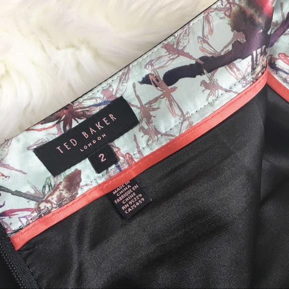 Black Pencil Skirt w Buttons by Ted Baker London - Picture 6 of 8